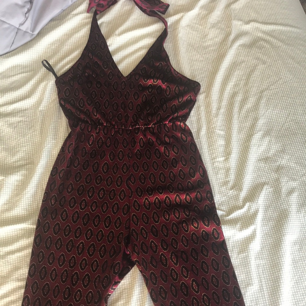 Motel Brand Halter Jumpsuit
